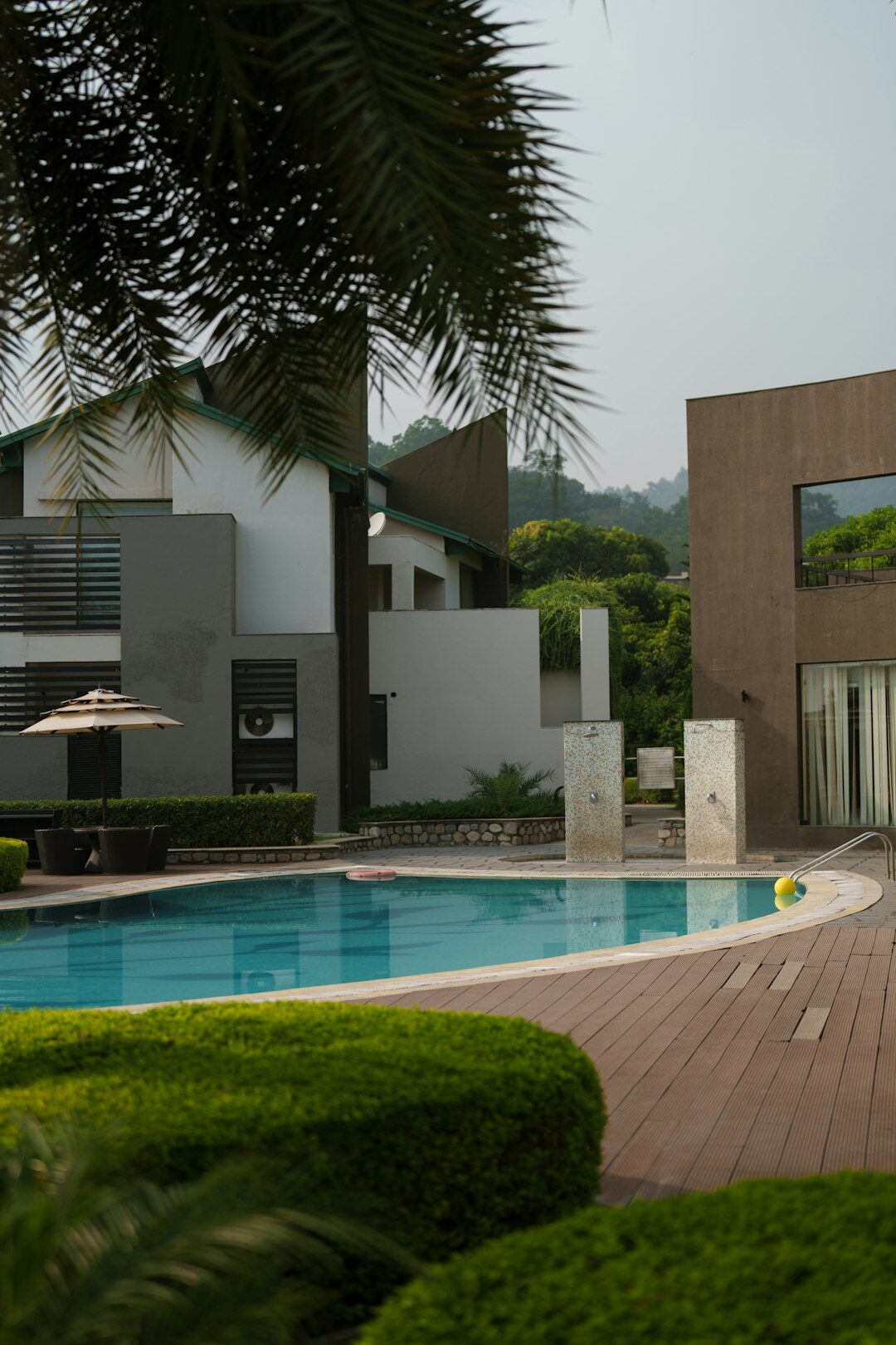 luxury villa pool area